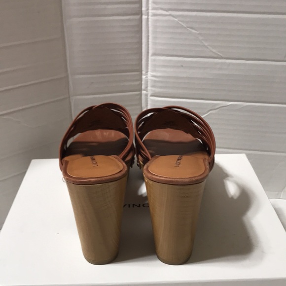 Lucky Brand leather upper crisscross wedge sandals. EUC - Picture 5 of 7